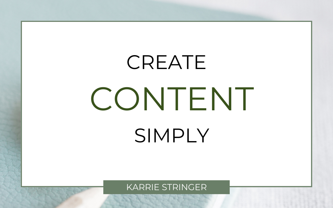 Create content simply