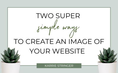 Two super simple ways to create a mockup of your website.
